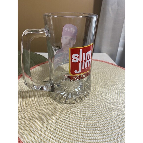 Vintage 1998 NASCAR Busch Cup Series Rookie Mike Cope Slim Jim Racing Glass Mug - Picture 3 of 6